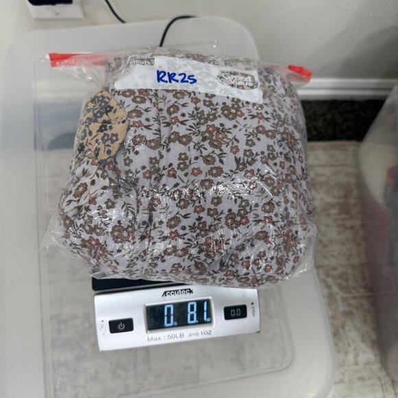 Avatar Dress Womens Small Floral Cotton Boho Maxi Smocked Tiered Deep V Neck - Picture 7 of 7